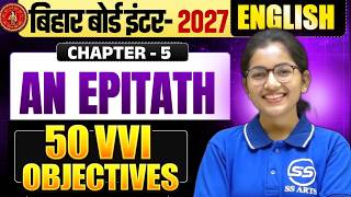 English Poetry Chapter 5 | An Epithap | Objective Question Solution Bihar Board Exam 2027