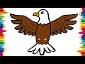 How to draw an eagle easy how to draw a bald eagle flying easy step by step bird drawing