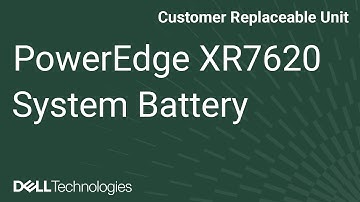 Dell PowerEdge XR7620: Remove/Install System Battery