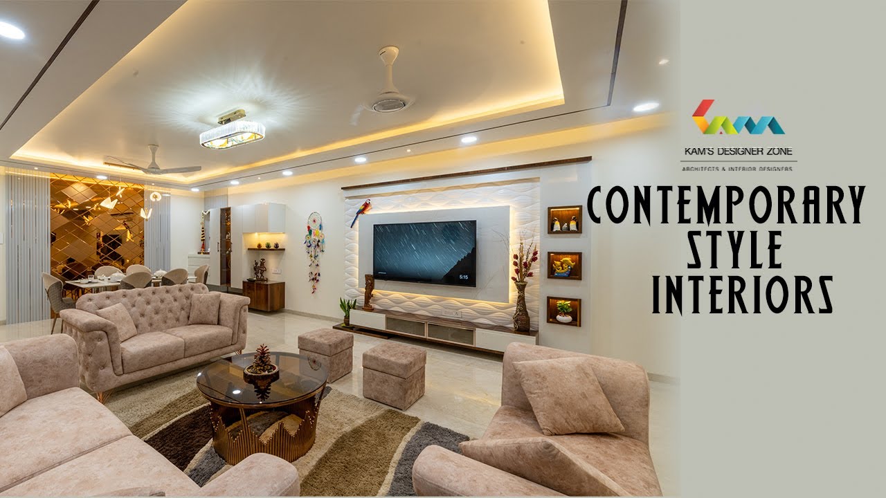 4bhk Creative & Contemporary Interior Designing in Acrylic Modular Furniture by Kams Designer Zone