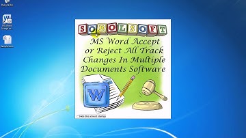 How To Use MS Word Accept or Reject All Track Changes In Multiple Documents Software