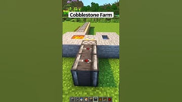Automatic Cobblestone Farm in Minecraft
