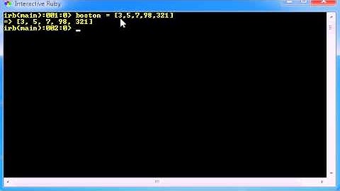 Ruby Programming Tutorial - 27 - Beginning Arrays