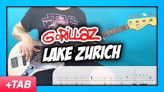 Gorillaz - Lake Zurich | Bass Cover with Play Along Tabs