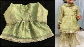 Baby Dress Cutting & Stitching For EID | Baby Outfit For Eid | Eid Dress Design for 1 year Baby Girl