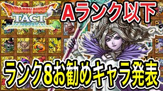 【ドラクエタクト】 Ａランク以下ランク8化お勧めキャラ発表！！！！　【ＤＱＴ】