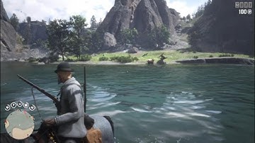 Red Dead Online Random NPC Attacked by Grizzly Bear Hilarious Gameplay