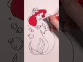 ARIEL COLORING!🧜 #shorts #disney #thelittlemermaid #ariel