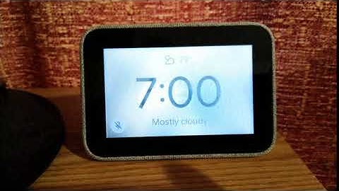 Lenovo Smart Clock with flickering display issue