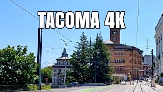 Downtown Tacoma Summer Drive 4K