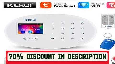 A must-have product! KERUI Tuya WIFI GSM Alarm System Smart Home Security Buglar RFID APP Wireless