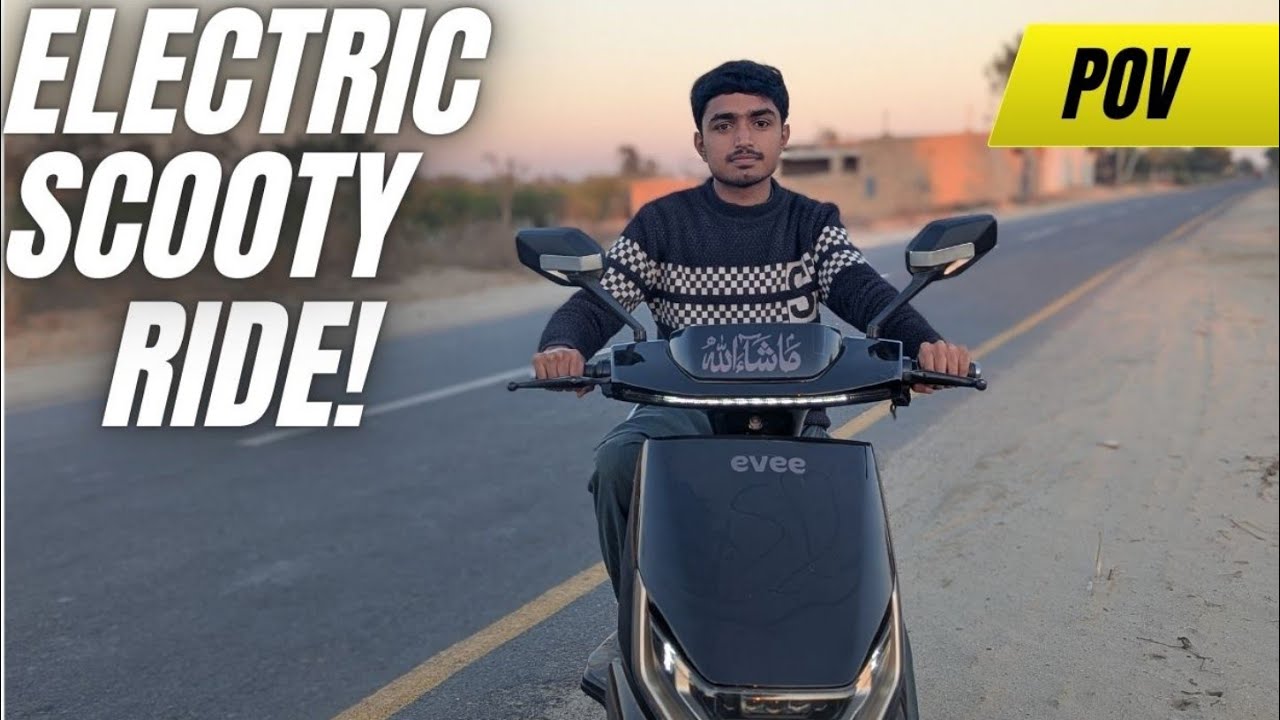 Electric scootey POV | Riding Evee Gen Z | Saad Zafar #evee 