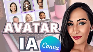 Crea un AVATAR con INTELIGENCIA ARTIFICIAL con  DID y CANVA