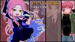 🖇️ FANDOMS react to 𝗔𝗟𝗜𝗘𝗡 𝗦𝗧𝗔𝗚𝗘 |  2x speed | ❕Read the description ❕