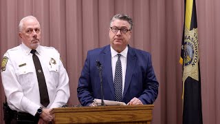 Full press conference following arraignment of suspect in murder of Father Stephen Gutgsell