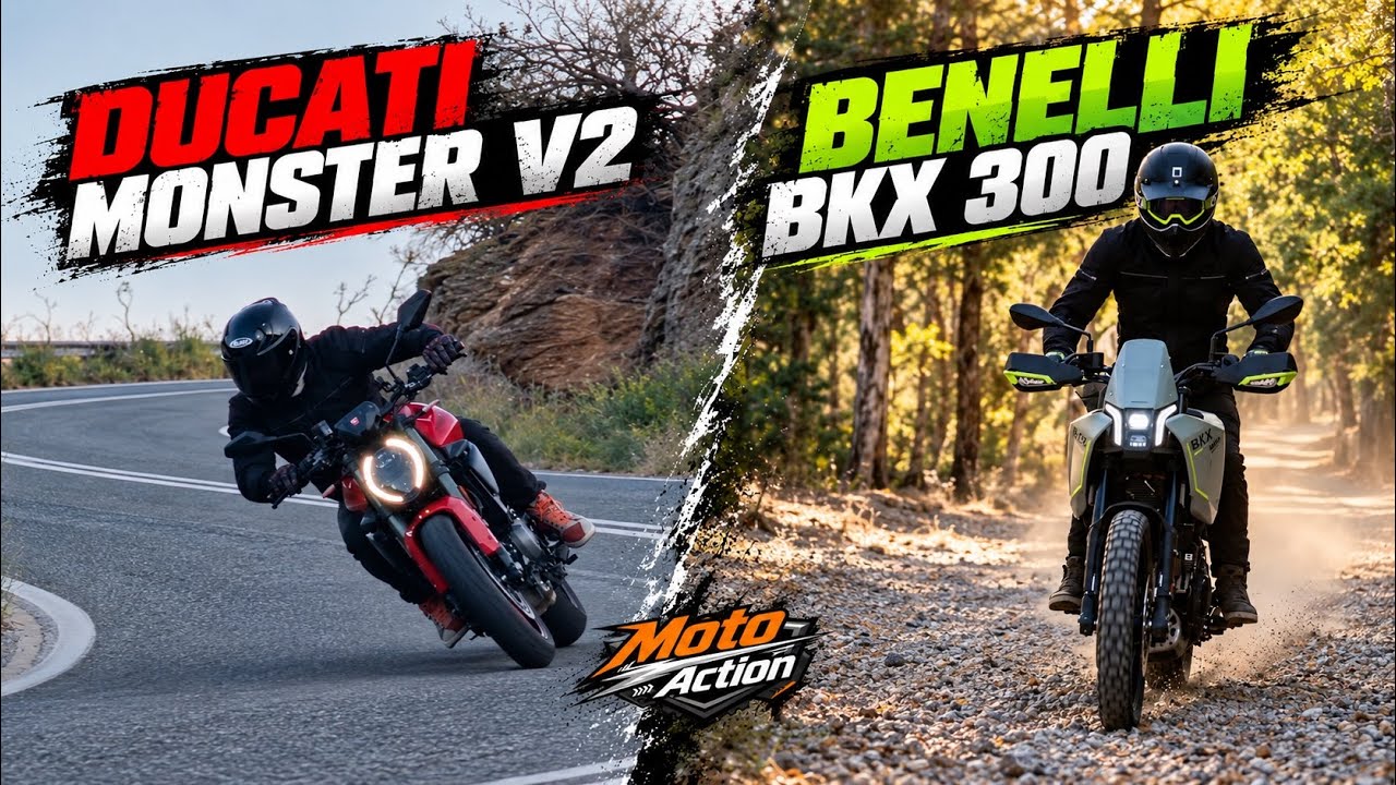 DUCATI Monster V2 and BENELLI BKX 300: A Comparative Review – Video