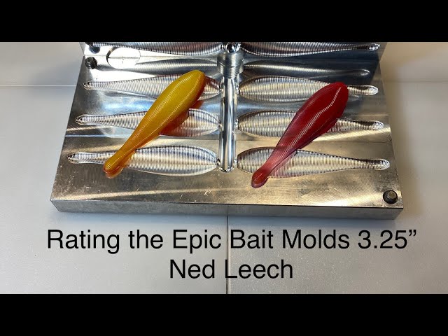 EPIC Bait Molds Ned and Drop Shot Leech Molds // Soft Plastic Baits // Ned  Rig // Test Tank Footage! 