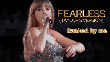 Fearless (Taylor’s Version) Ranked by Me💛✨🫶🏻