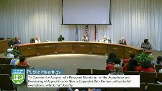 Durham BOCC Regular Session August 24, 2026