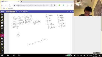 U1V16 How to name BrCl2 - 3H2O (Hydrates)