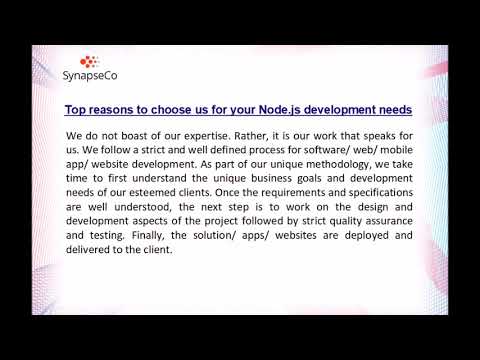 SynapseCo Node.js Development Company