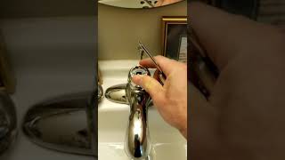 Bathroom sink faucet water to hot or cold?
