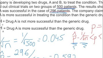 1.7.4 | Hypothesis Test   Population Proportion Example | HL