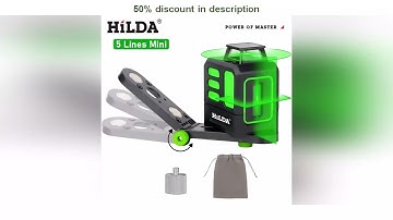 Latest Products You Must Know! HILDA Laser Level 2 lines/5 Lines 360 Automatic Leveling Level Co