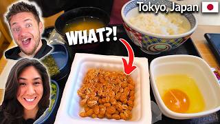 German Husband wasnt ready to try this Japanese Breakfast!