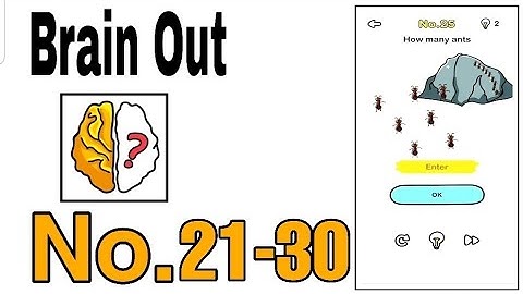 Brain Out Level 21 - 30 Walkthrough Solution / The Games