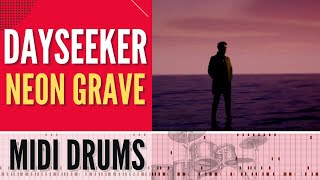 Dayseeker - Neon Grave | MIDI DRUM TRANSCRIPTION   FREE DOWNLOAD