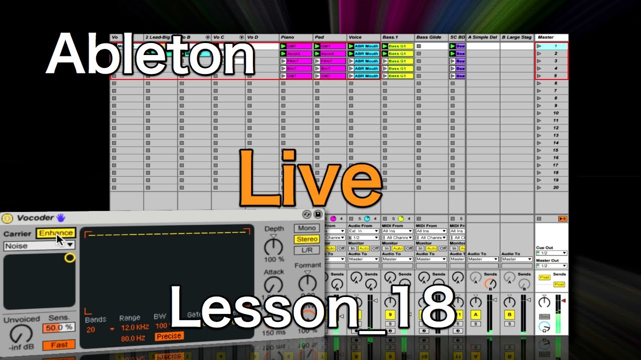 Ableton Live Tutorial 18 Vocoder（Sleepfreaks DTM School
