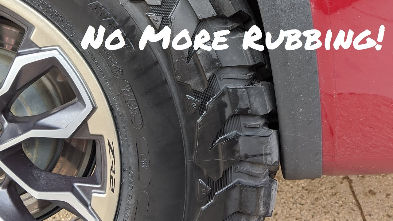 Trimming ZR2 Rear Fenders for 34's YouTube