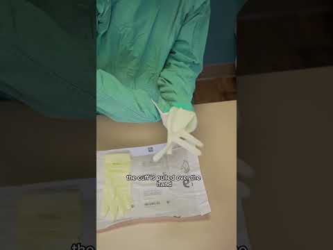 How to perform closed gloving before surgery in vet med shorts vetmed