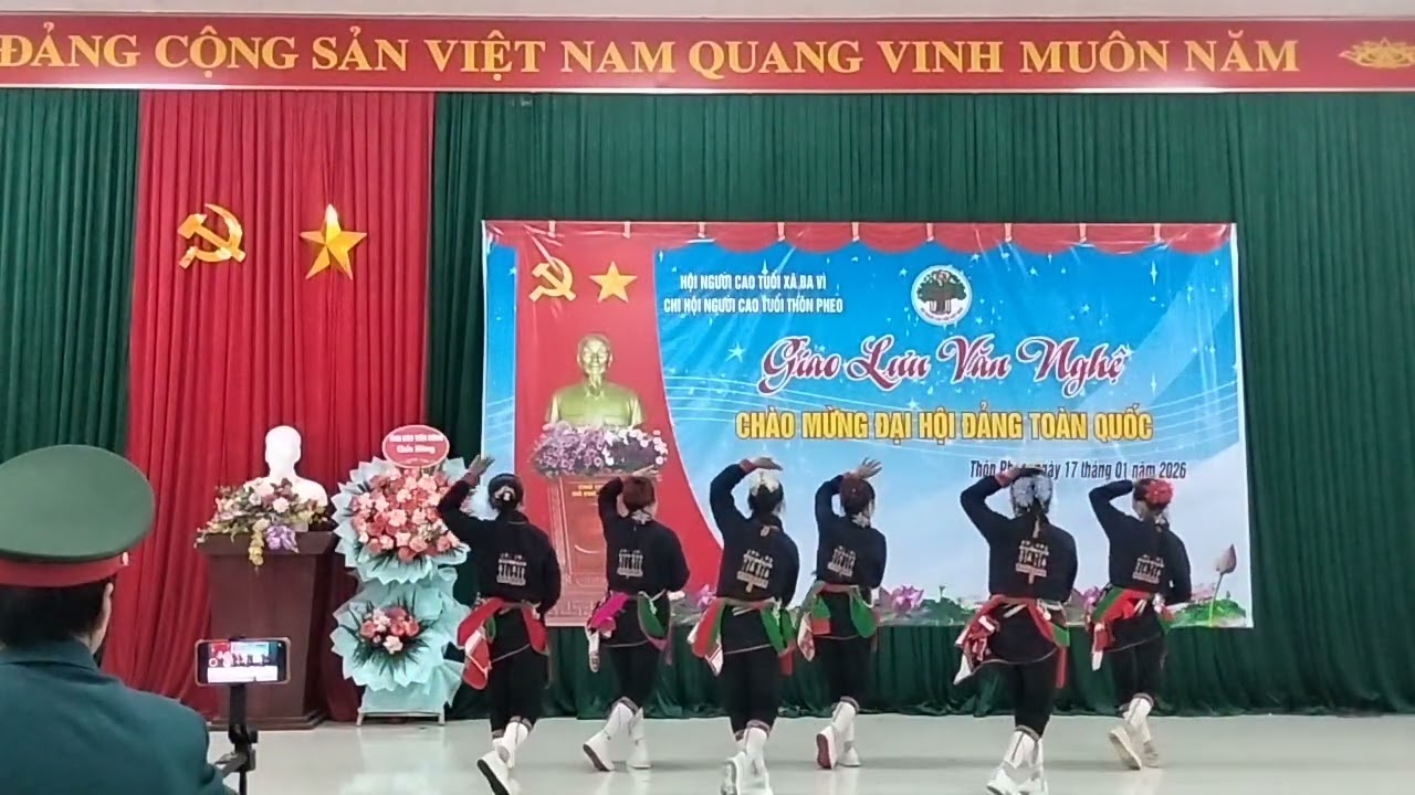 NCT thôn hợp nhất giao lưu VN chào mừng đại hội Đảng toàn quốc, tại thôn pheo BAVÌ 17/1/2026