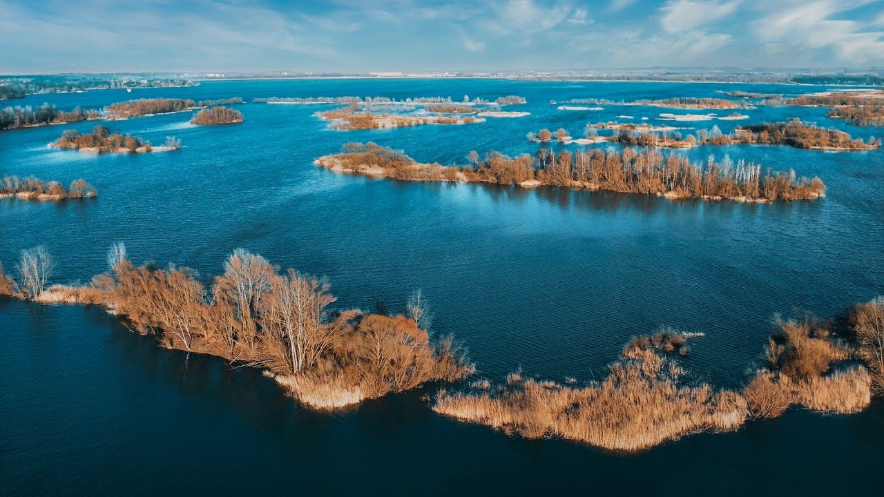 Jezioro Nyskie   Seszele 4k  Nysa Lake   relaxing aerial nature landscape  axxonpl