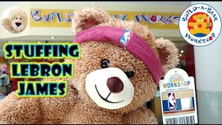 LEBRON JAMES STUFFED at Build a Bear Workshop RAW VIDEO Cleveland Cavaliers King #23 Plush Doll