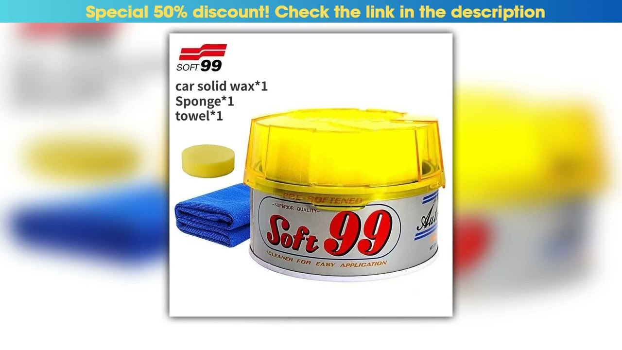 SOFT99 Japan Car Solid Wax Multifunctional Polishing Scratch Wax Decontamination Anti Oxidation