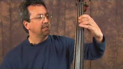 Upright Bass Chromatic Scale