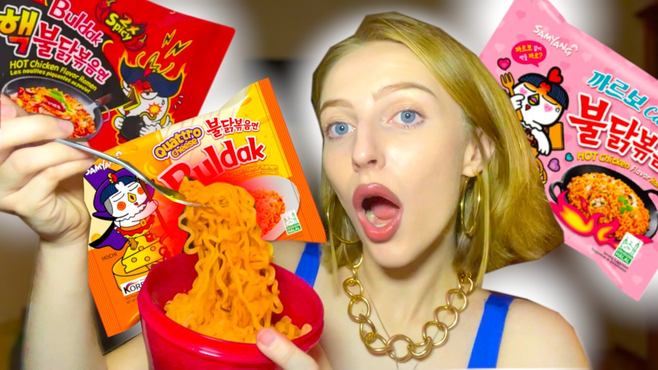 Eating EVERY FLAVOUR Of Buldak Ramen!