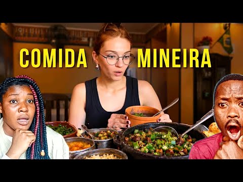 Reagimos a FAMOSA COMIDA MINEIRA 🇧🇷POR ISSO QUE É CONSIDERADA A MELHOR DO BRASIL?😱🇧🇷 #brasil 