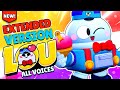 NEW! BRAWLER LOU All Voices & Animations with Captions | Brawl Stars #Snowtel Update