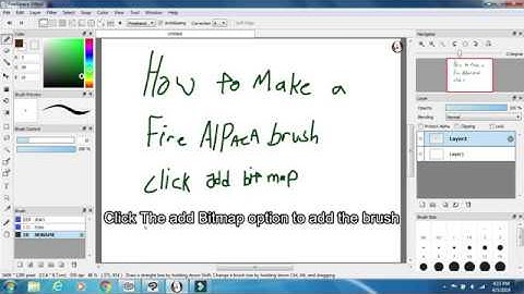 How to make brushes in fire Alpaca EASY STEP BY STEP