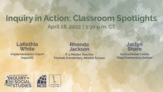 Inquiry in Action: Classroom Spotlights Wealth