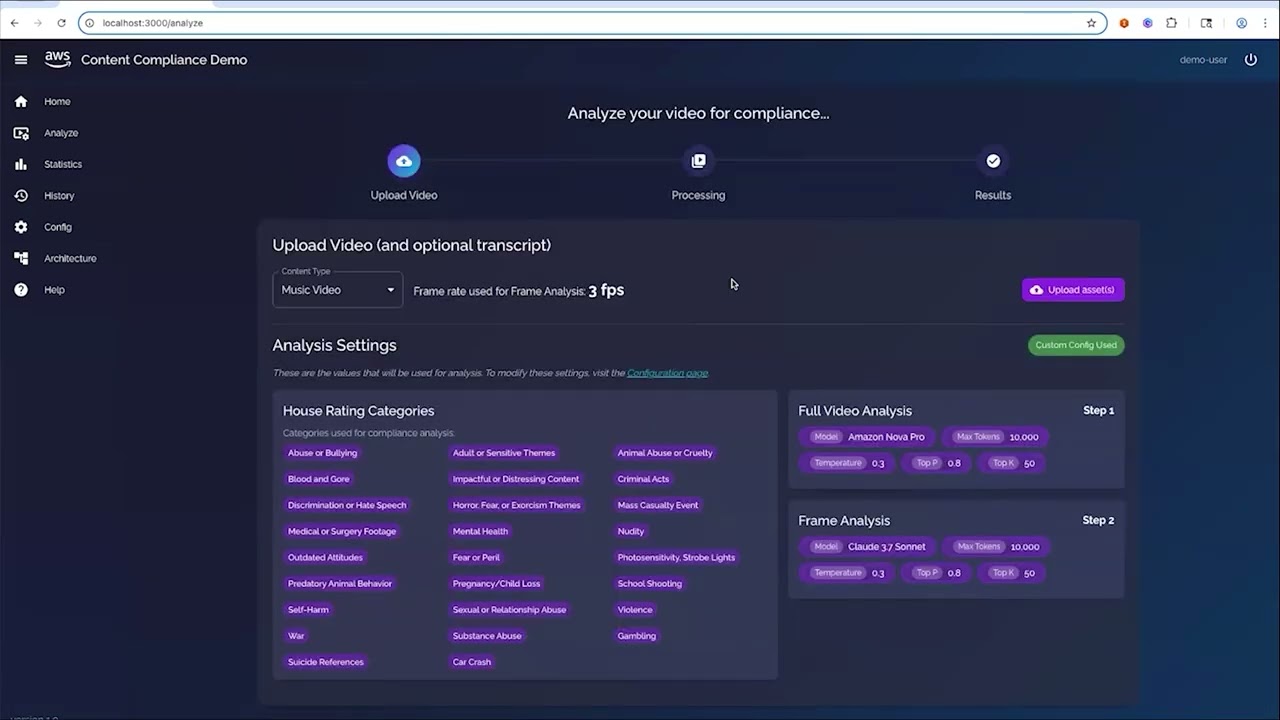 Content compliance with agents