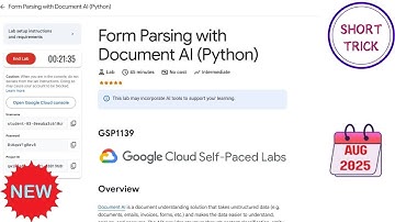Form Parsing with Document AI (Python) || 2025 || #GSP1139 #qwiklabs #qwiklabsarcade2025