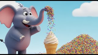 Слон, который любил мороженое | Весёлая песня и стишок для малышей 🍦🐘
