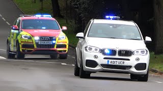 THE COOLEST AMBULANCES? - Unmarked BMW &amp; AUDI + Police cars responding