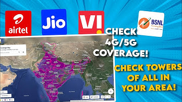 Jio, Airtel, VI, BSNL Network Coverage Maps are Live🔥: Check 4G/5G Availability in Your Area Online!