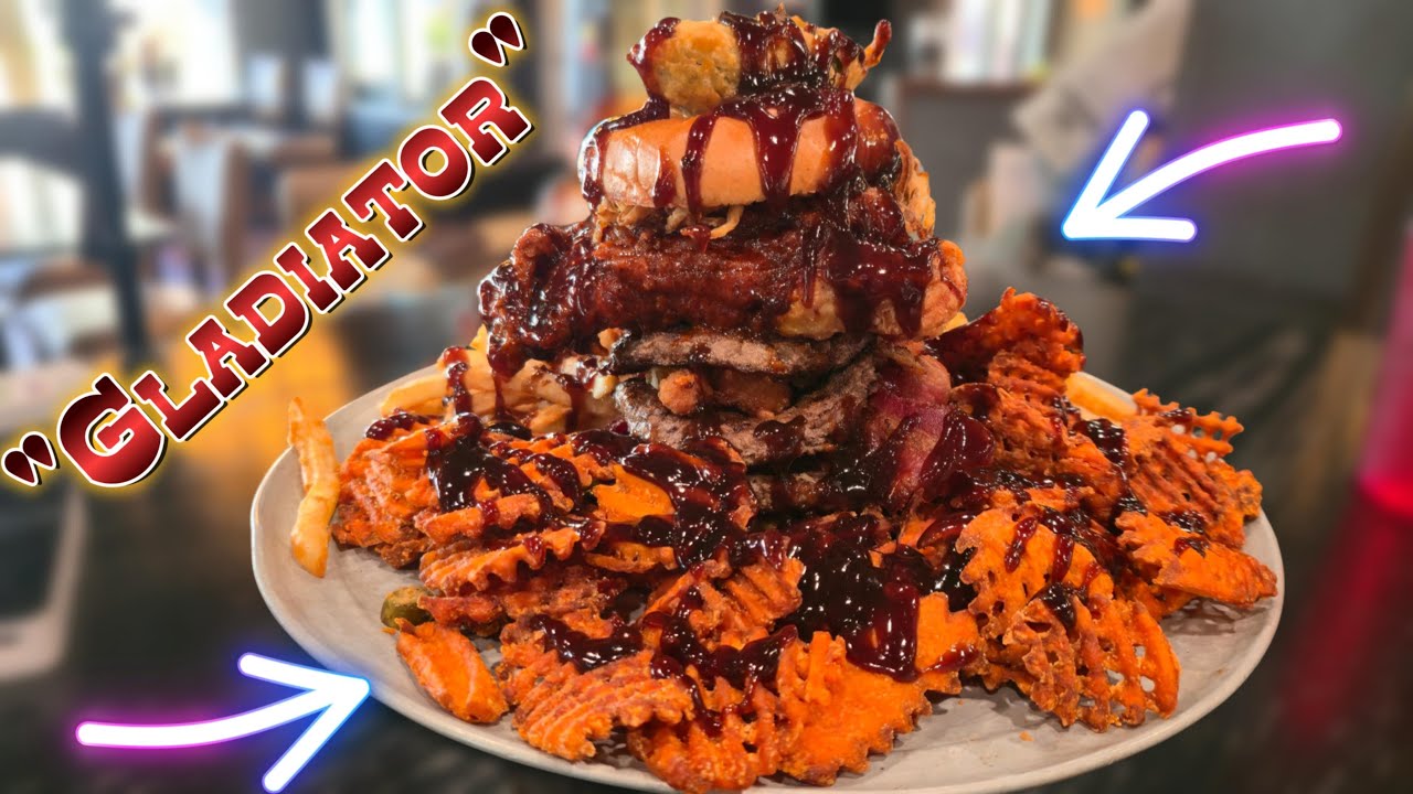 Barrel House GLADIATOR Burger Challeng Bloomingtojn Illinois